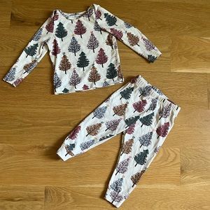 Pink Chicken Christmas Tree Pajamas